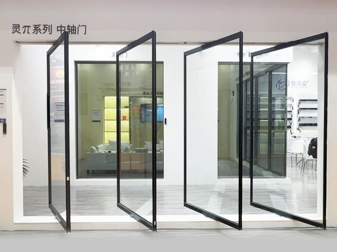 Four-link Electric pivot door Installation tutorial