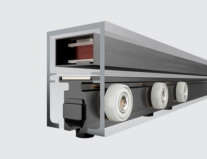 Magnetic levitation sliding door operator