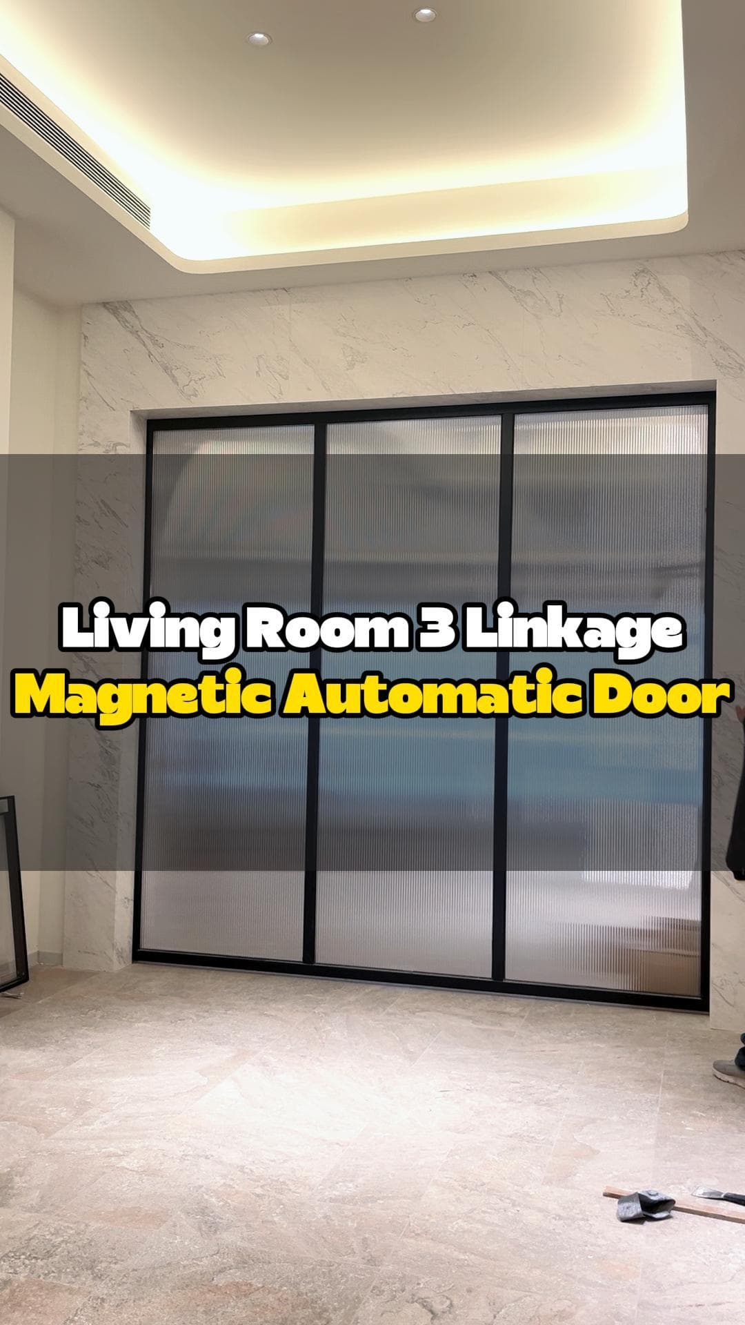Living room 3 linkage magnetic automatic door 