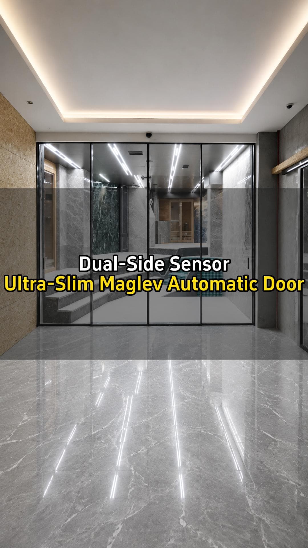 Dual-Side Sensor × Ultra-Slim Maglev Auto Door