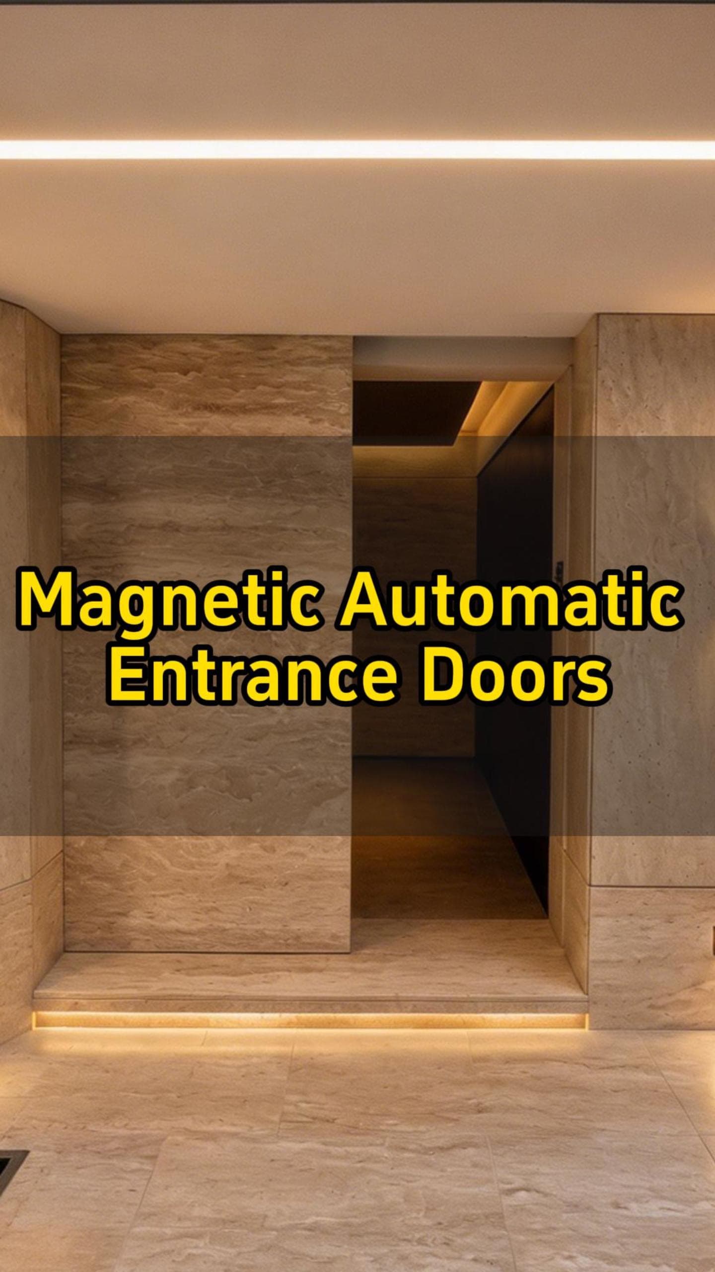 Magnetic automatic entrance doors
