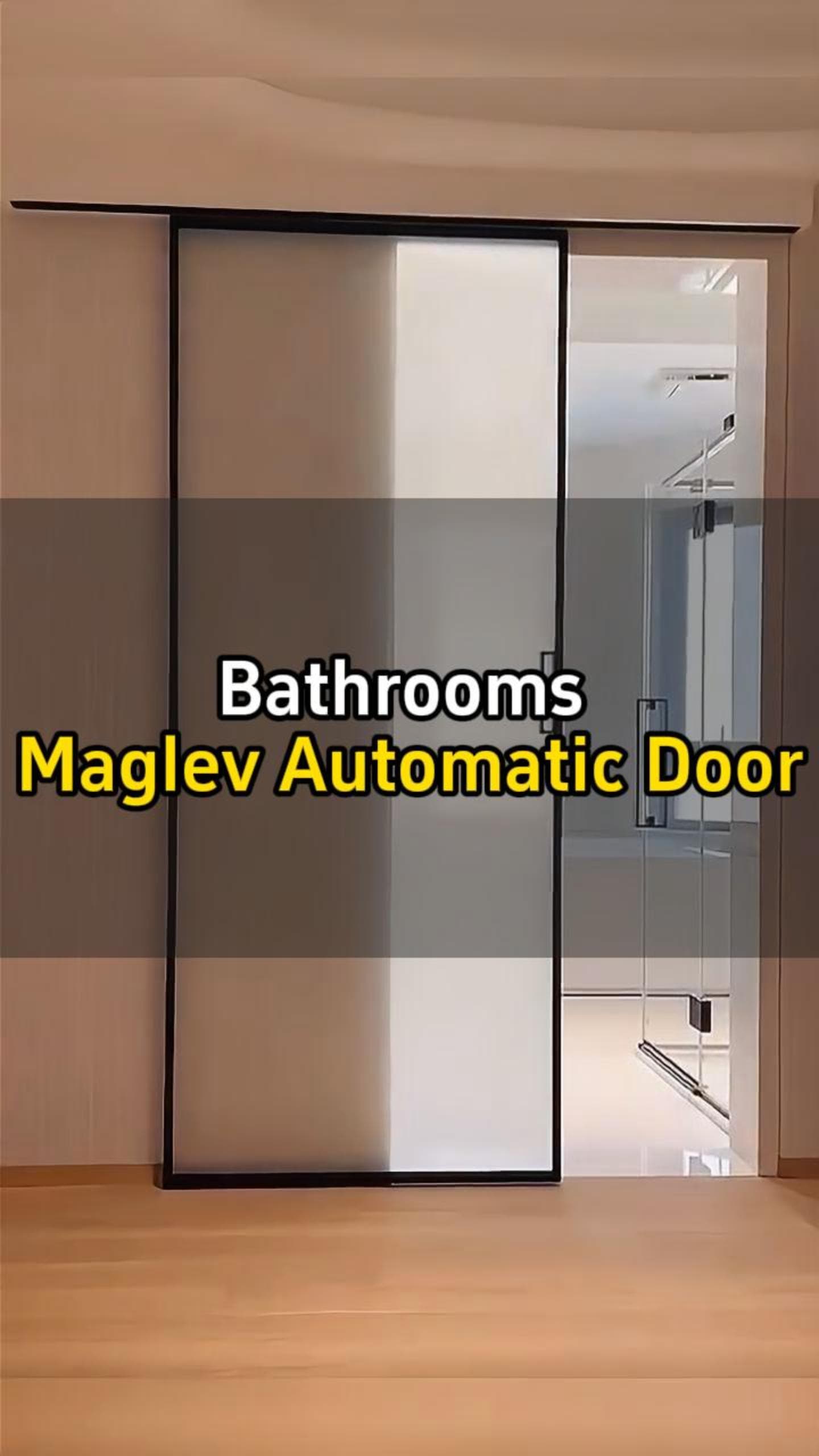 Your bathroom deserves a maglev automatic door