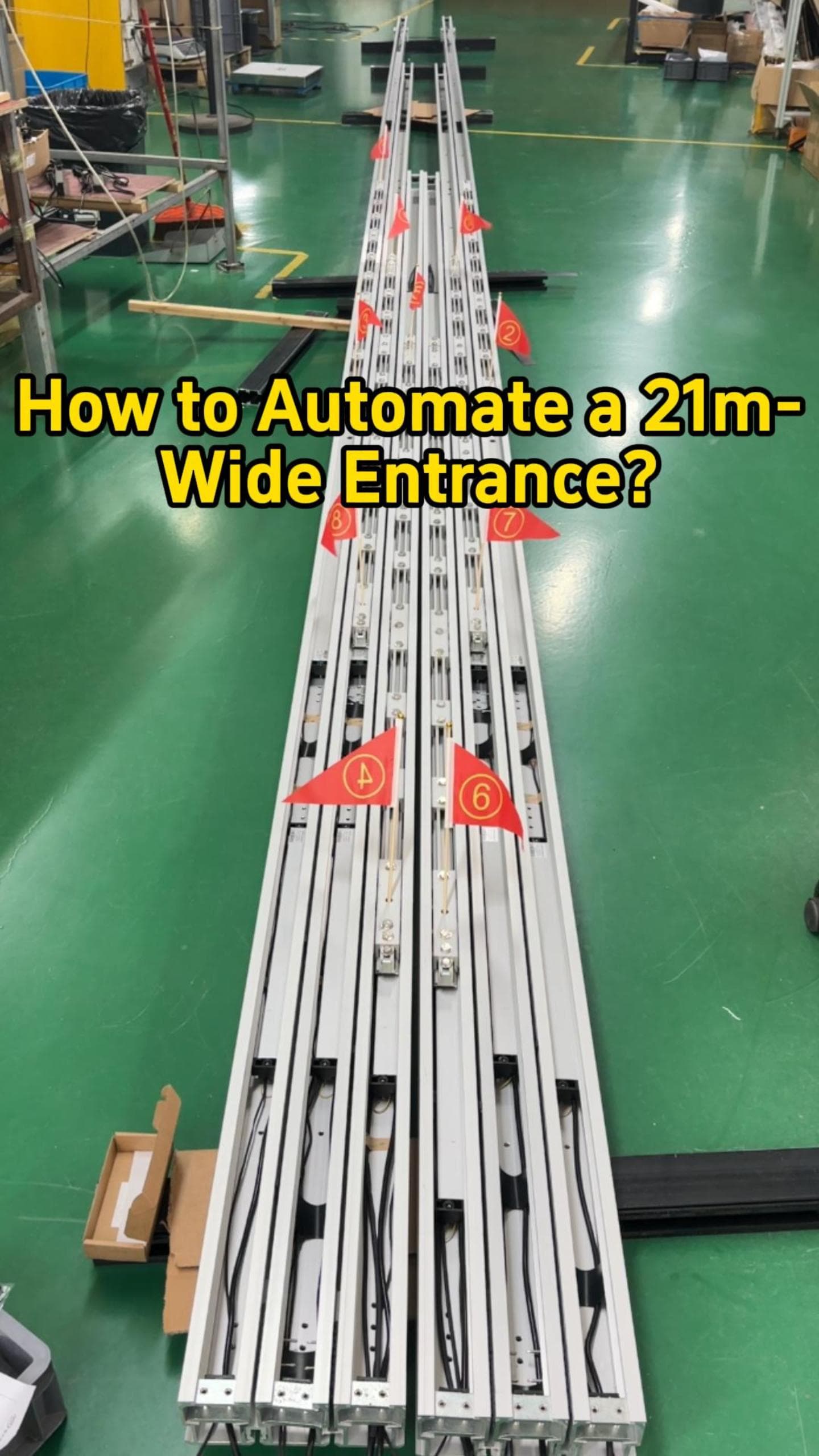 How to automate a 21m-wide entrance?
