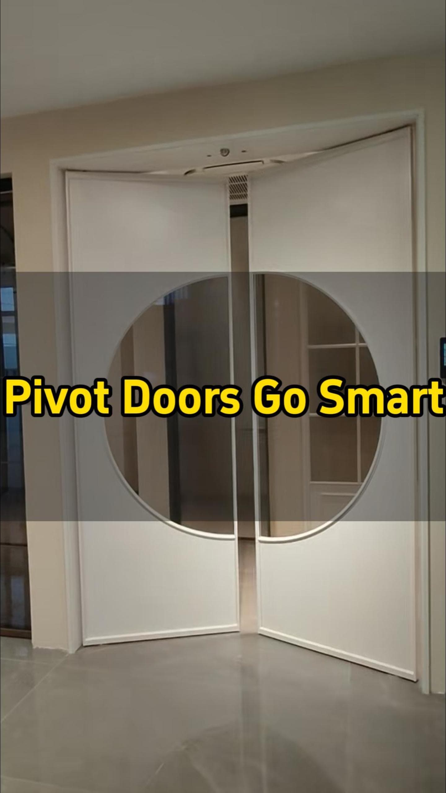 Pivot doors go smart,automatic pivot door openers. double open automatic swing door operators